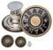 Hosen Ersatz Knöpfe zum Vernieten, Ø 20 + 17 mm Messing Jeansknöpfe, 30 Pack, Bronze-farben, Jeans Knöpfe mit Nieten, Jeans Knopf zum Einschlagen, Metall Hosenknopf, Hose weiter machen, Hosenknöpfe