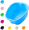 Grande Bassine Plastique Bassin de Spa Bain de Pieds,Spa d'eau et Massage des Pieds,pour Pédicures Tremper Les Pieds Détox et Massage Elimine Callosités Cuticules (Blue)