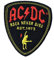 AC/DC Rock Never Dies Shaped Offizieller gewebter Aufnäher