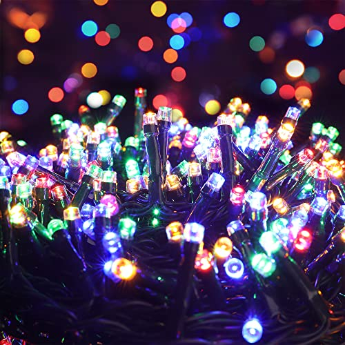 PhilzOps 500 LED Cluster Weihnachten Lichterkette Außen, 12.5M Bunt Lichterkette Strom 8 Modi Wasserdicht Weihnachtsdeko Beleuchtung für Party Innen Zimmer Hochzeit Garten Baum Balkon Geburtstag