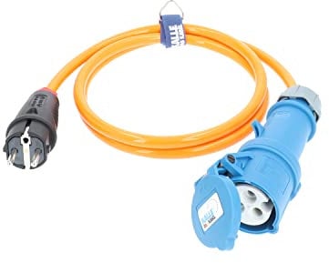 CEE Adapterleitung Kalle Blue Extreme Signal SCHUKO auf CEE 3G 2,5mm² 1,5 Meter