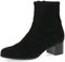 CAPRICE Damen Stiefeletten mit Absatz mit Reißverschluss Vegan, Schwarz (Black Stretch), 37 EU