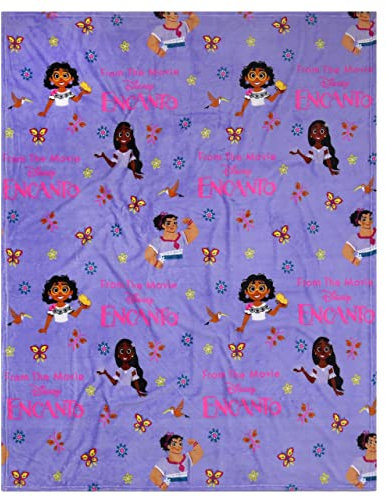 sarcia.eu Encanto Disney Lila Tagesdecke/Decke 120x150 cm Oeko-TEX