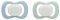 b.box Baby Schnuller Gr 1 (2er Pack) |Leuchtend | Silikon Sauger & Schild, Symmetrisches Design | Bleibt Sauber | BPA-Frei | Baby Schnuller 0-6 Monate