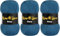 Baby Wolle (#3 DK) Leichtes Kammgarn Babygarn, Strickgarn Baby Best uni Babywolle, Antipilling Strickwolle Häkelwolle Acrylgarn zum Stricken und Häkeln (3 Knäuel, 1467 Petrol)
