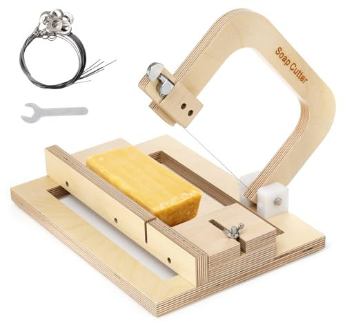 Coloch Wood Soap Cutter, Single Adjustable Wire Slicer Cutting Tool DIY Cutting Making Tool for Making DIY Soap, Cutting Butter, Cheese