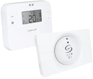 Salus RT510LG5V+ Wireless Digital Programmable Thermostat and Receiver (For Ideal Logic/Vogue Boilers) 5 Year Warranty - Hanicks
