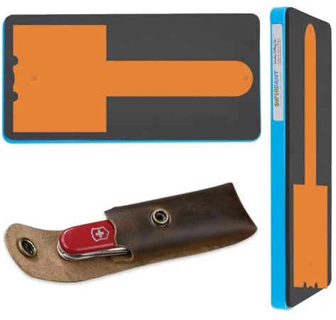 SUPERDANT Leather Sheath Cutting Dies Folding Knife Sheath Die Cutter DIY Crafts Wooden Cutting Dies Portable Pocket Knife Pouch Holder Dies Faux Leather Die Cutter Machine for Crafter