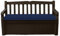A ATH COLLECTION Waterproof Garden Bench Cushion Seat Pad Only fit for Iceni Outdoor Garden And Eden Storage Box 128x50x5cm Lightweight Durable Cushions (Navy)