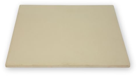 VERTES Pierre à pizza de rechange pour four, barbecue et barbecue à gaz, longueur 400 mm, largeur 400 mm, hauteur 12 mm, en pierre réfractaire, résistant à la chaleur jusqu'à 900 °C