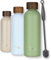 Milu Thermosflasche 500ml Isolierte Edelstahl Thermo Trinkflasche Thermoskanne Auslaufsichere Isolierflasche doppelwandig - Kohlensäure geeignet – inkl. Reinigungsbürste (Olivgrün, 500ml)
