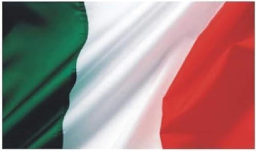 Bandiera Italiana Italia Tricolore 70 x 50 cm in poliestere, 5 Pezzi