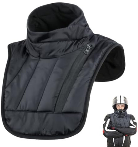 IVEOPPE Halswärmer Motorrad - Winddicht & Wasserdicht Halsschutz mit Reißverschluss,Motorrad Nackenwärmer,für Outdoor-Aktivitäten im Winter