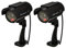 Madlife Garage Lot de 2 caméras solaires factice pour l'extérieur avec LED clignotante Noir Pour l'intérieur et l'extérieur