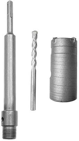 ZONADAH 30mm Round Handle Hole Saw Cutter with 200mm Adapter Carbide Hole Saw Drill Bit Hole Saw Wall Drill Bit for Brick Stone Concrete Cement
