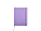 Muitomas, Block Notes Large, Notebook Appunti per Ufficio, con Copertina Morbida, Tasca Interna e Chiusura ad Elastico, 120 Fogli a Righe, 19 x 25 cm, Colore Lilla