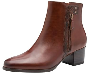 Tamaris Women's Damen Boot Heel 1-25367-45 Ankle, Muscat, 9 UK