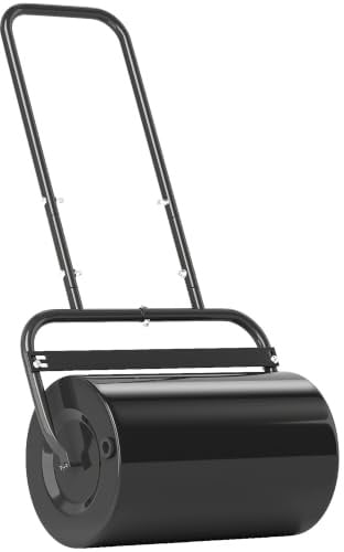 Outsunny Rodillo para Césped Ancho 58cm Ø32cm Rodillo de Césped Negro
