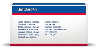 Lightplast Pro – Bande adhésive élastique pour un soutien léger à modéré des articulations – Blanc, 5 cm x 2,35 m