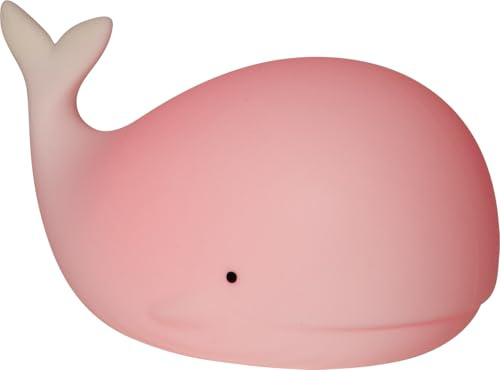 Star Trading LED Nachtlicht Functional Whale, Wal-Leuchte, Leuchtmodi, Batterie, Timer, Weiß + RGB, 16,7 cm