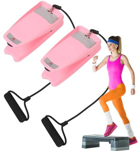 Máquina de escalera, portátil, para gimnasio en casa, equipo de gimnasio en casa, bajo cardio, tonificación de piernas y glúteos, escalador de escaleras para pérdida de peso, rutina de fitness, 20 x