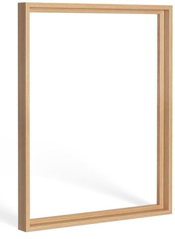 Bildershop-24 Schattenfugenrahmen Lamia 80x100cm Eiche Natur (Dekor) Selbstmontage Bausatz DIY