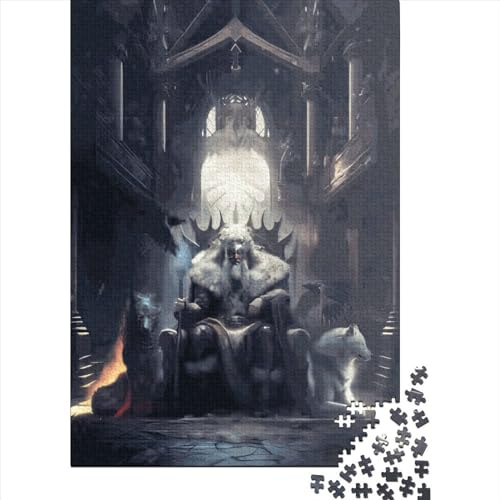 1000-teiliges Odin-Puzzle (Allvater) für Erwachsene, Lernspielzeug, Familienspiel, 38 x 26 cm / 1000 Teile