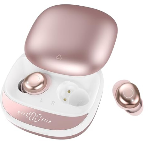 Auriculares para Dormir Auriculares Inalámbricos Bluetooth 5.4 Lado, 6 EQ | Mini Auriculares con LED, Doble Modo Sueño 40H, Diseño Cómodo Sleep Earbuds para Descanso, Viajes y Uso Nocturno
