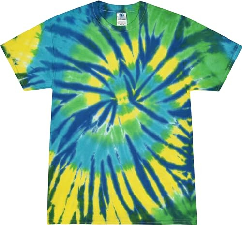 Colortone 100% Cotton Tie Dye T-Shirt for Women and Men, 2X-Large, Karma