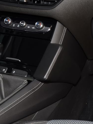 KUDA Handyhalterung passend für Opel Grandland X ab 2017 - Telefonkonsole für Smartphones, Handy, Navi und mehr - Kunstlederkonsole, schwarz, 3135