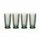 Villeroy & Boch Boston Coloured Longdrinkgläser Green 4er Set, 400 ml, Farbige Trinkgläser mit Facettenmuster, Kristallglas für Cocktails, Spülmaschinengeeignet, Grün