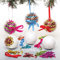 Baker Ross AR754 Pailletten-Kugel-Sets für den Weihnachtsbaum, kreatives Kunst- und Bastelzubehör für Kinder zum Basteln und Dekorieren (3 Stück), diverse Farben