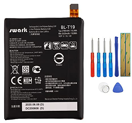 Swark BL-T19 Akku Kompatibel mit LG Google Nexus 5X H791 with Tools