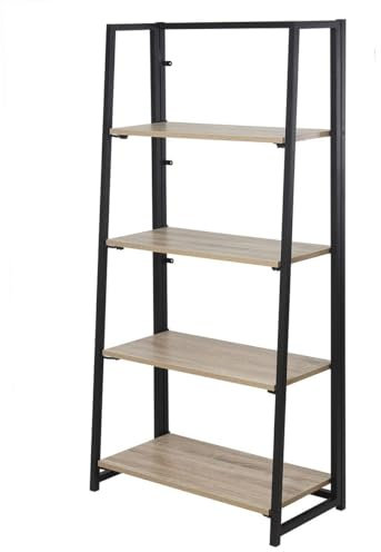 Casâme Klappregal 4 Fächer im Industriestil - 64 x 31 x 134,5 cm