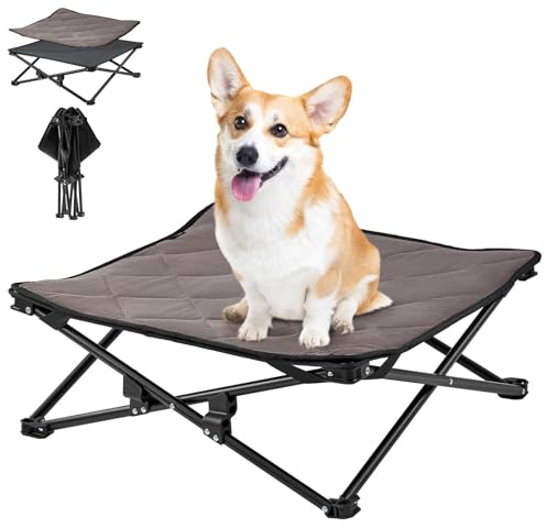 KingCamp Erhöhtes Hundebett, kühlend, Haustierbett, Matte für Katzen, tragbar, erhöhtes Haustierbett