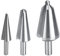 EVTSCAN 3Pcs HSS Tube and Sheet Drill Bits Kit, with Round Shank, 16‑30mm/5‑20mm/3‑14mm, Spiral Flute Step Drill Bits for Drilling Holes in Plastic, Wood, Thin Metal Sheets