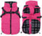 Warm Pet Dog Coats and Jackets,Waterproof Reflective Pet Dog Harness Vest Winter Puppy Clothes with Chest Strap, Outdoor Walking Adjustable Chest Strap-Pink-S
