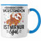 Trendation - Ich Hab Das Schon Verstanden Ist Mir Nur Egal Tasse Lustiger Spruch Faultier Frauen Geschenkidee (Blau)