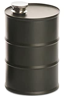 Aublinto 750ml Edelstahl Flachmann Benzinkanister Benzintank Edelstahl Portable Alkohol Lagerung Flasche für Kletterbar Party Drinker