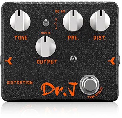JOYO Vielseitiges Verzerrungspedal für Gitarre - Von klassischen britischen Crunch- bis zu modernen High-Gain-Sounds - High-End Edition Dr.J Series (D51)