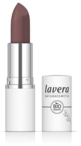 lavera Comfort Matt Lipstick -Ember 04 - Intensive Farbe - Mattes Finish - Angenehmes Tragegefühl - Bis zu 6 Stunden Halt - vegan - Naturkosmetik (1x 18,2 g)