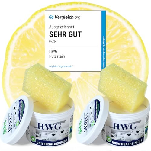 HWG® Universalreiniger Abperleffekt - 2 x 450g + 2 Schwämme
