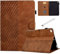 Fancity für iPad mini Hülle, Mini 5/4/3/2/1 Smart Schlaf/Wach Cover mit Stifthalter Kartensteckplatz Stoßfeste Hülle, Brown