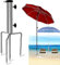 ENAIAH Soporte para sombrilla,Soporte de Sombrilla Playa,Anclaje de Soporte para Sombrilla Soporte de Sombrilla Extraíble,Portátil Pincho De Sombrillas Soport,para Playa/Césped/Pesca/Jardín