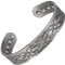 MagCopper Kupferarmband mit natürlicher Linderung für Arthritis, verstellbares Magnetarmband für erwachsene Handgelenke (CPB-2046) (Silber)