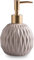 Lotionspender, Pumpflaschenspender, Keramikschaumspender mit Pumpe, nachfüllbarer Lotionspender for Badezimmer-Waschtischarbeitsplatte, Shampoo-Spender, for Küchenspüle, Graublau, 400 ml (Color : KHA