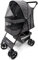 EDUPET 06611AA Hundewagen, Haustierbuggy, Doppelräder vorne, extra Staufach, Einlegekissen, Gurt, Netzfenster, klappbar