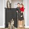 48 Inch Extra Tall Pet Gate, Extends to 55 Wide, Extra Tall Retractable Baby Gates for Dogs Extra Tall Dog Gate Indoor Tall Mesh Cat Gate for Doorways - Upgraded Height to Prevent Jumping Over, Black