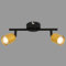 BRILONER – Deckenlampe, Deckenleuchte, Lampe, Schwenkbar, Wohnzimmerlampe, Schlafzimmerlampe, Küchenlampe, Schwarz-Gold
