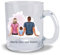 Kiwistar Taza de cristal transparente – Mejores amigos – Familia – Personalizado con texto personalizado – personalizarlo tú mismo – Personalizar tazas – con nombre – Regalo – Taza con diseño
